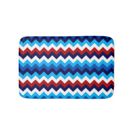 Niedlich Red White Blue Chevrons Small Bath Mat Badematte