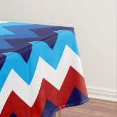 Niedlich Red White Blue Chevrons Small Tablecloth Tischdecke (Beispiel)
