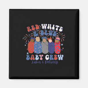 Niedlich Red White Blue Labour und Lieferung Nurse Magnet