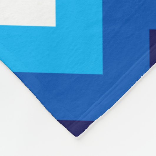 Niedlich Red White Chevrons Large Fleece Blanket (Ecke)