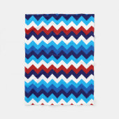 Niedlich Red White Chevrons Small Fleece Blanket (Vorderseite)