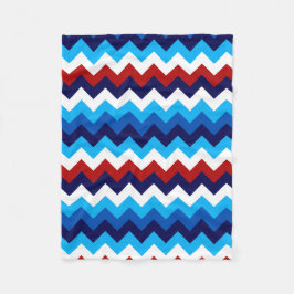 Niedlich Red White Chevrons Small Fleece Blanket
