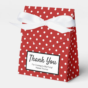 Niedlich Red White Polka Dot Geburtstagsparty Gef Geschenkschachtel