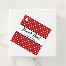 Niedlich Red White Polka Dot Geburtstagsparty