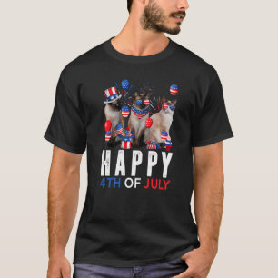 Niedlich Red White Siamese Cat Patriotic Happy 4t T-Shirt