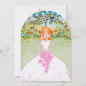 Niedlich Redhead Auburn Bride Boho Brautparty Einladung (Rückseite)