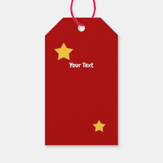 Niedlich Reindeer Frohe Weihnachten Geschenkanhänger (Rückseite)