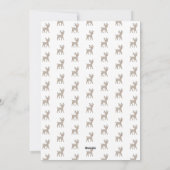 Niedlich Reindeer Frohe Weihnachtsfamilie Foto Feiertagskarte (Rückseite)