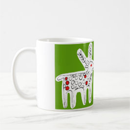Niedlich Reindeer Kiss Green Kaffeetasse