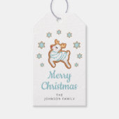 Niedlich Reindeer Merry Christmas Classic Geschenkanhänger (Vorderseite)