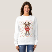 Niedlich Reindeer Xmas Sweatshirt (Vorne ganz)