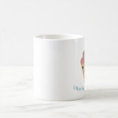Niedlich renne ich auf Eis Kaffeetasse (Mittel)