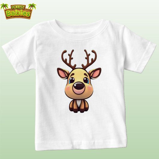 Niedlich Rentier Baby Deer Holiday Fawn Cartoon Do Baby T-shirt