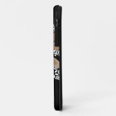 Niedlich Rentier Cartoon Weihnachtsspass Schwarz-w Case-Mate iPhone Hülle (Hinten/Links)