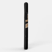 Niedlich Rentier Cartoon Weihnachtsspass Schwarz-w Case-Mate iPhone Hülle (Hinten/Rechts)