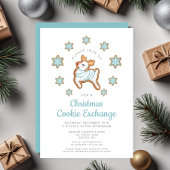 Niedlich Rentier Christmas Cookie Exchange Einladung