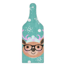 Niedlich Rentier Weihnachts-Party Scarf Hat Brille