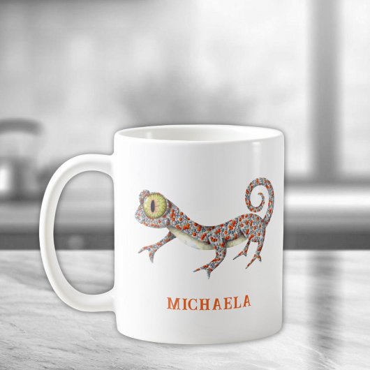 Niedlich Reptil Personalisiert Kaffeetasse