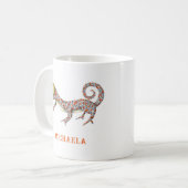 Niedlich Reptil Personalisiert Kaffeetasse (Vorderseite Links)