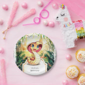 Niedlich Reptiles Snake Geburtstag Pappteller (Party)