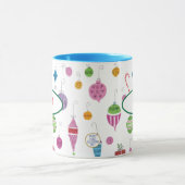Niedlich Retro 1960er Weihnachtsschmuck Personalis Tasse (Zentrum)