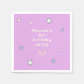 Niedlich Retro Arcade Game Kindergeburtstag Paper Serviette (Vorderseite)