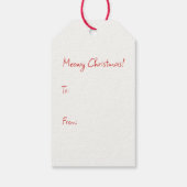 Niedlich Retro Black Cats Weihnachten Geschenkanhänger (Rückseite)