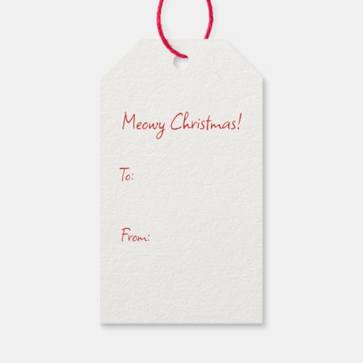 Niedlich Retro Black Cats Weihnachten Geschenkanhänger (Rückseite)