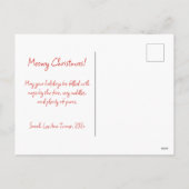 Niedlich Retro Black Cats Weihnachtskarte Feiertagspostkarte (Rückseite)