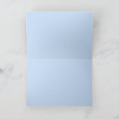 Niedlich Retro Blue Be My Flower Girl Vorschlag Karte (Innenseite)