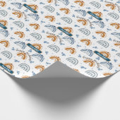 Niedlich Retro Boho Celestial Muster Geburtstag Geschenkpapier (Ecke)