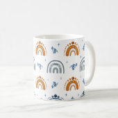Niedlich Retro Boho Celestial Muster Personalisier Kaffeetasse (VorderseiteRechts)