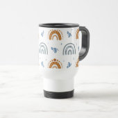 Niedlich Retro Boho Celestial Muster Personalisier Reisebecher (VorderseiteRechts)