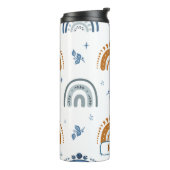 Niedlich Retro Boho Celestial Muster Personalisier Thermosbecher (Nach links gedreht)