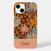 Niedlich Retro Boho Floral Girly Case-Mate iPhone Hülle (Rückseite)