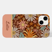 Niedlich Retro Boho Floral Girly Case-Mate iPhone Hülle (Rückseite (Horizontal))