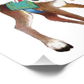 Niedlich Retro Christmas Dealer Kunst Fotodruck (Ecke)