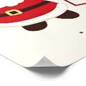 Niedlich Retro Christmas Santa Poster (Ecke)