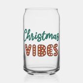 Niedlich Retro Christmas Vibes Dosenglas (Vorderseite)