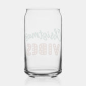 Niedlich Retro Christmas Vibes Dosenglas (Rückseite)