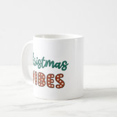Niedlich Retro Christmas Vibes Kaffeetasse (Vorderseite Links)