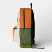 Niedlich Retro Coole Katzentypografie Terracotta P Bedruckter Rucksack (Rechts)
