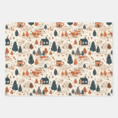 Niedlich Retro Cosy Fall Pattern Geschenkpapier Set (Vorderseite)