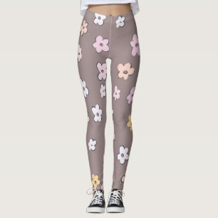 Niedlich Retro Daisies Muster #5 #flowery #decor # Leggings