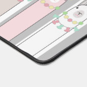 Niedlich Retro farbenfrohe Llamas Kids Schreibtischunterlage (Ecke)