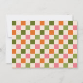 Niedlich Retro Floral Cat Foto Geburtstag Dankeskarte (Rückseite)