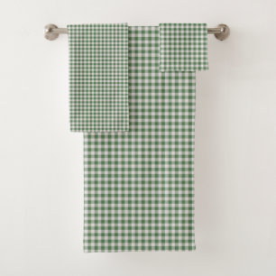 Niedlich Retro Gingham Kariertes Muster Winter G Badhandtuch Set