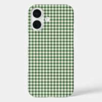 Niedlich Retro Green Gingham Kariertes Muster