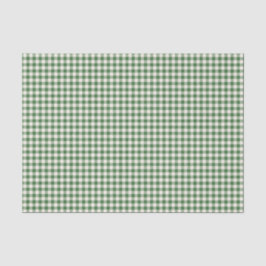 Niedlich Retro Green Gingham Kariertes Muster Seidenpapier