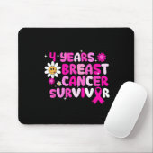 Niedlich Retro Groovy 4 Jahre Brustkrebserkrankung Mousepad (Mit Mouse)